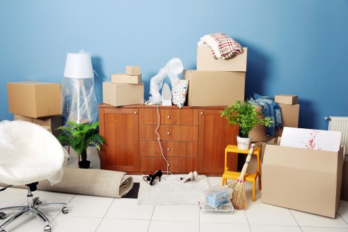 Removal team planning a flat move in Holloway