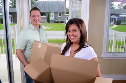 Loading items securely for a man and van service