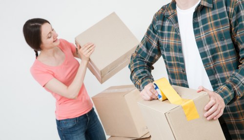 Commercial moving team planning a business relocation in Holloway