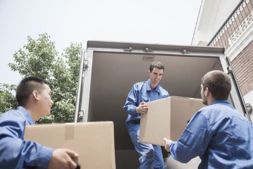 Assorted packing materials and sturdy boxes for Holloway relocation