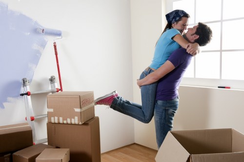 Professional removal van ready for a local move in Holloway