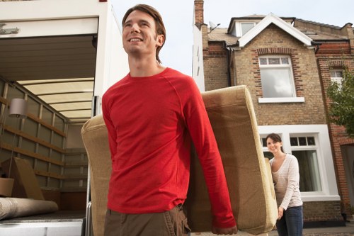 Same-day removal team loading furniture in Holloway