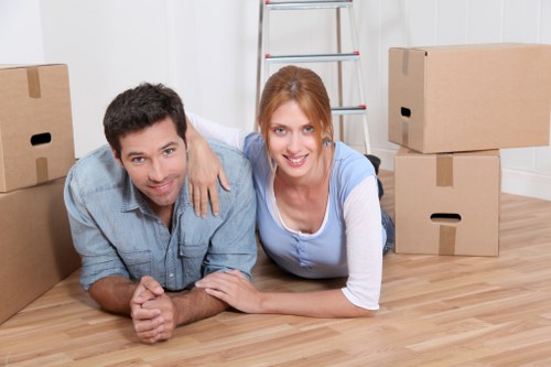 Packing and loading belongings for removal services in Holloway